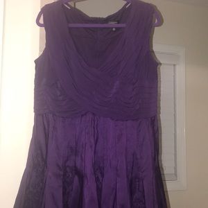 Beautiful deep purple cocktail dress.